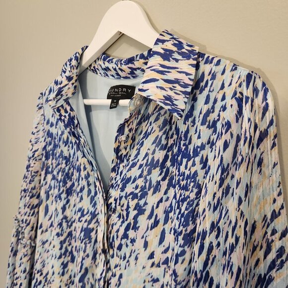 Laundry by Shelli Segal Dress Women's Long Sleeve Collar Button Down - Size 12 - Picture 3 of 6